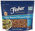 10 Oz Fisher Honey Roasted Chopped Pecans $4.44