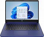HP 14-dq0055dx 14" HD Laptop (N4120 4GB 64GB Blue) $149.99