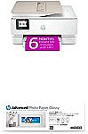 HP Envy Inspire 7955e Wireless Color All-in-One Printer + Photo Paper $127.99