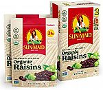 2-pk Sun-Maid Organic California Raisins Snack 32oz $9.40