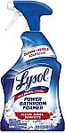 32-oz Lysol Power Bathroom Foamer Cleaning Spray (Island Breeze) $2.35, 90-oz Lysol Laundry $7.60