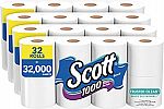 32 Rolls Scott Trusted Clean Toilet Paper $21