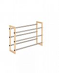 Honey-Can-Do 3-Tier Wood & Metal Shoe Rack $17 and more