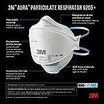 20-pk 3M Aura Particulate Respirator 9205+ N95 $22