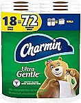 18-Count Charmin Mega Rolls Ultra Gentle Toilet Paper $18.79 or Less