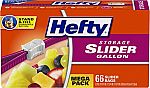 66-Count Hefty Slider Storage Bags (Gallon) $5.60 & More