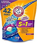 42-count Arm & Hammer Plus OxiClean With Odor Blasters LAUNDRY DETERGENT Power Paks $6