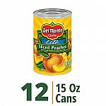 12-pk Sliced Yellow Peaches in Extra Light Syrup, 15 Oz