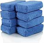 8-Ct Chemical Guys Premium Microfiber Applicators Sponges $7