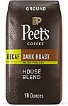 18 Oz Peet's Coffee Dark Roast Decaf Ground Coffee $8.81
