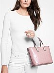 MICHAEL MICHAEL KORS Jodie Small Logo Jacquard Tote Bag $44