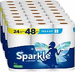 24 Double Rolls Sparkle Pick-A-Size Paper Towels $20.80