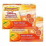 30-Ct Emergen-C 1000mg Vitamin C Powder Packets (Orange or Raspberry) (2 for $12.50)