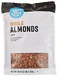 48-Oz Happy Belly Whole Raw Almonds $9.63