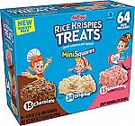 64-Ct Kellogg’s Rice Krispies Treats Mini-Squares (Variety Pack) $8