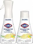 2-Ct 16-oz Clorox Disinfecting Multi-Surface Mist Spray (1 Spray Bottle & 1 Refill) $8.45