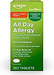 300 Ct Amazon Basic Care All Day Allergy Tablets 10mg $6.59