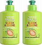 2-pack Garnier Fructis Sleek and Shine Intensely Smooth Leave-In Conditioning Cream (10.2 Ounce) $4.50