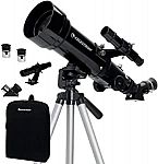 Celestron 70mm Portable Refractor Telescope $71