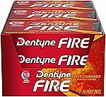 Dentyne Fire Spicy Cinnamon Sugar Free Gum, 9 Packs of 16 Pieces (144 Total Pieces) $4.20