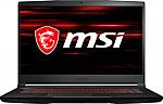 MSI GF63 15.6" FHD Gaming Laptop (i5-10300H, GTX 1650 MaxQ, 8GB, 256GB SSD, GF63222) $449.99