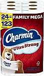24-Count Charmin Ultra Strong Clean Touch Toilet Paper Family Mega Rolls $25