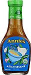 8-oz Annie's Organic Asian Sesame Salad Dressing $2.30