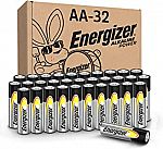 32-Ct Energizer AA Batteries Long-Lasting Alkaline Batteries $13.57