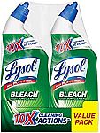 2 x 24 oz Lysol Toilet Bowl Cleaner with Bleach $3.75