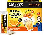 30-Ct Airborne 1000mg Vitamin C w/ Zinc Effervescent Tablets $8 and more