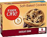 Fiber One Soft-Baked Cookies, Chocolate Chunk, 6.6 Ounce $2.38