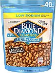 40-oz Blue Diamond Almonds (Low Sodium, Lightly Salted) $10