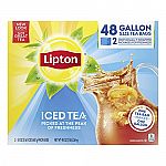 Lipton Gallon-Sized Iced Tea Bags, 48 Tea Bags $5.68