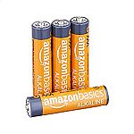 Amazon Basics AAA 1.5V Alkaline Batteries Pack of 4 $1.84
