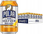 24 Pack Polar Seltzer Carbonated Water 12oz (various flavors) $8.70