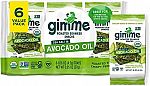 6-Ct gimMe Organic Roasted Seaweed Sheets Sea Salt & Avocado Oil $4.29 and more