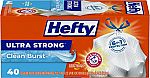 120-Ct 13-Gallon Hefty Ultra Strong Tall Kitchen Trash Bags (Clean Burst Scent) $14 and more
