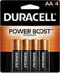 4-Ct Duracell Coppertop AA Batteries with Power Boost Ingredients $2.57