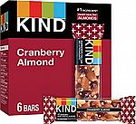 6 Count KIND Cranberry Almond + Antioxidants Bars $4 and more