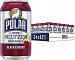 24-pack Polar Seltzer Water Cranberry Lime, 12 fl oz cans $5.50