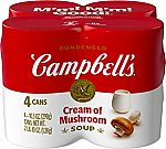 4-Count 10.5-Oz Campbell's Condensed Soup (Cream of Mushroom) $3.40