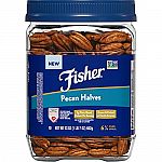 Fisher Nuts Pecan Halves Pantry Pack PET 23 oz $13.01