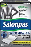 Salonpas, Gel-Patch, 6 count $6.08