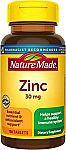 2-Pk 100-Ct Nature Made Zinc 30 mg $2.47 & More