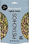 4X 6 Oz Wonderful Pistachios, No-Shell, Roasted and Lightly Salted Nuts $9.58