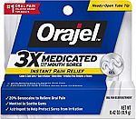 Orajel 3X for Mouth Sores: Maximum Strength Gel Tube 0.42oz (3 for $10.57)
