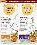 Burt's Bees Kids Daytime and Nighttime Cough Syrup 8 fl oz total $7.15