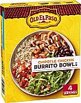 8-Pack Old El Paso Burrito Bowl Kit Chipotle Chicken $18
