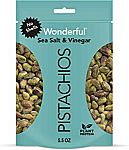 4X 5.5 Oz Wonderful Pistachios, No-Shell, Sea Salt & Vinegar $9.58