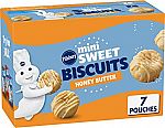Pillsbury Mini Sweet Biscuits, Honey Butter, 10.5 oz, 7 Count Box $3.60